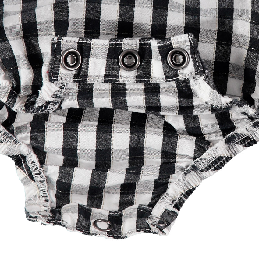 Peto de vichy con bordados de Minnie Disney 