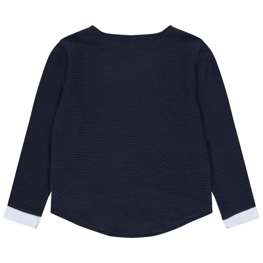 Sudadera de felpa de fantasía con efecto 2 en 1 y bordados  Additional Sudadera de felpa de fantasía con efecto 2 en 1 y bordados