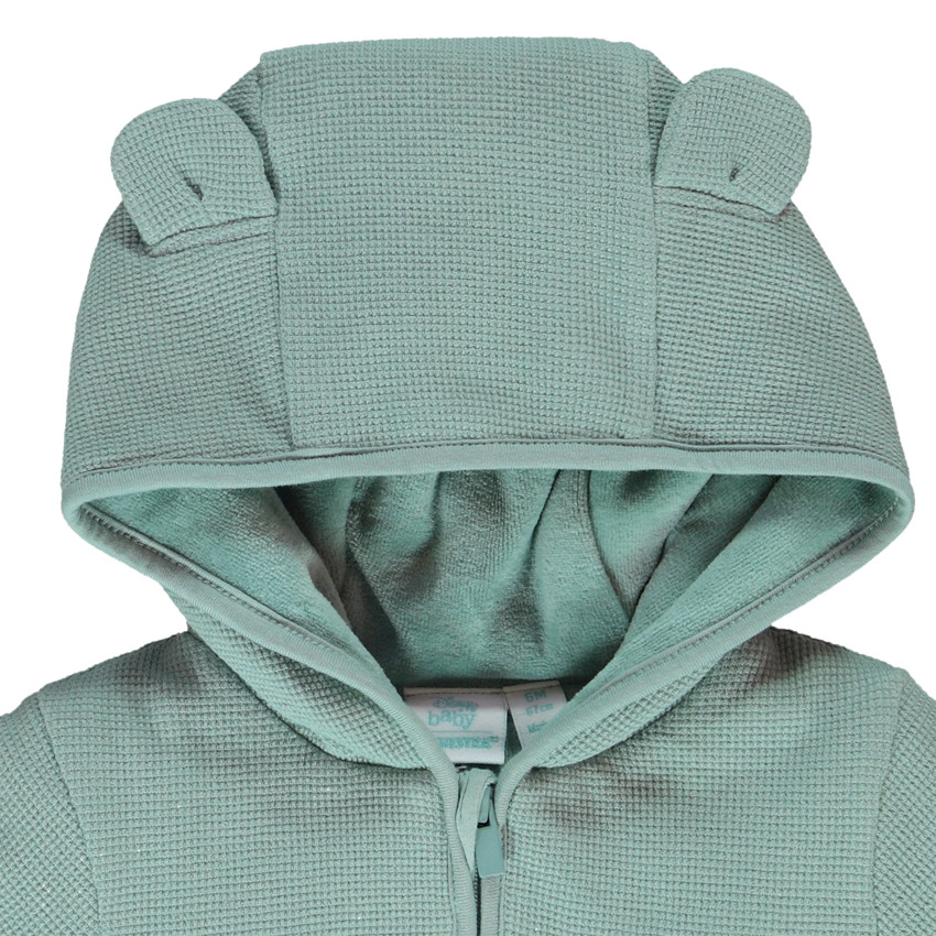 Gilet en maille nid d'abeille avec doublure en velours pour bébé garçon 