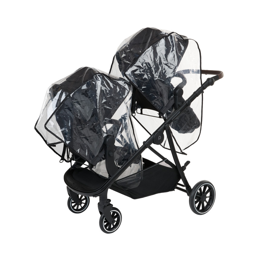 Coche gemelar Leila - Negro 