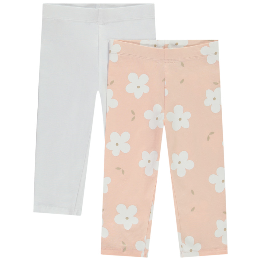 Pack de 2 leggings cortos de fantasía niña 