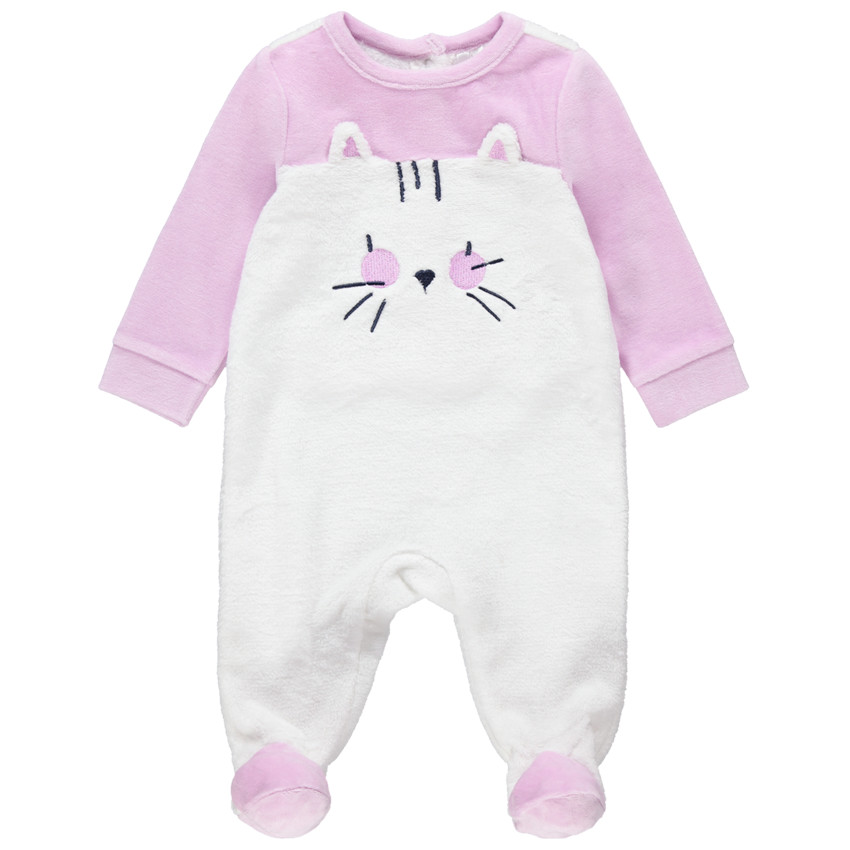 Pijama de terciopelo con forro de borreguito 