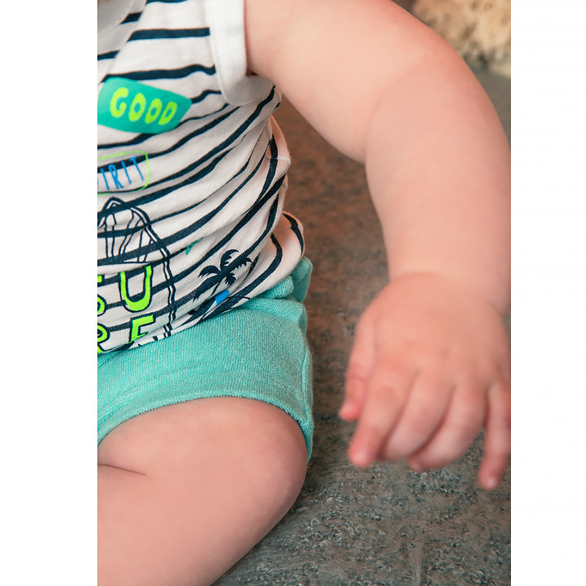 Camiseta sin mangas rayas y print Smiley  Additional Camiseta sin mangas rayas y print Smiley