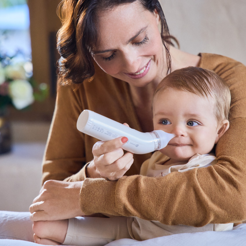 Moco eléctrico para bebé con 3 boquillas Cleanoo 