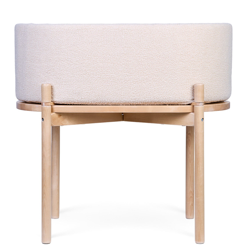 Berceau Teddy & Table d'enfant 2-en-1 Ecru 