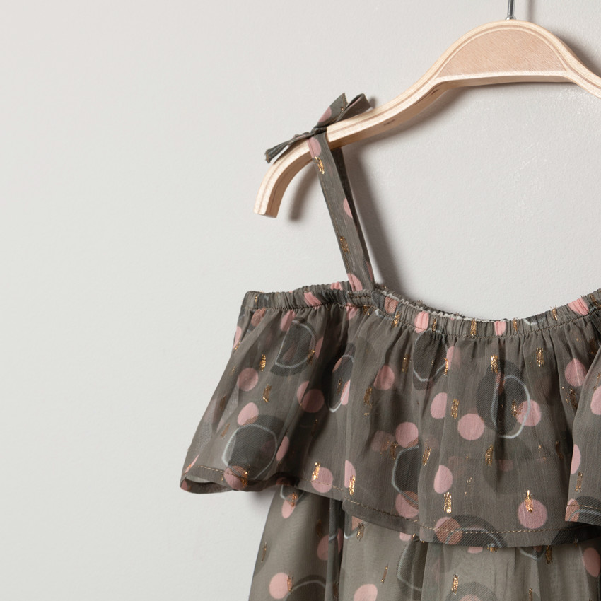 Vestido tirantes estampado gráfico all-over  Additional Vestido tirantes estampado gráfico all-over