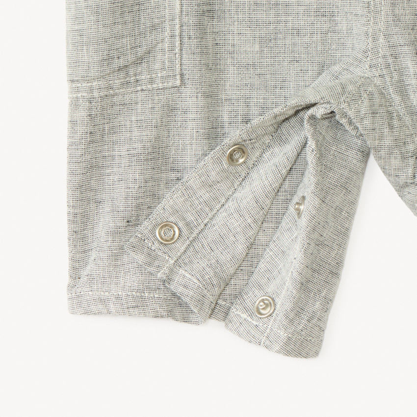 Pantalón corto de tela jaspeada para bebé niño 