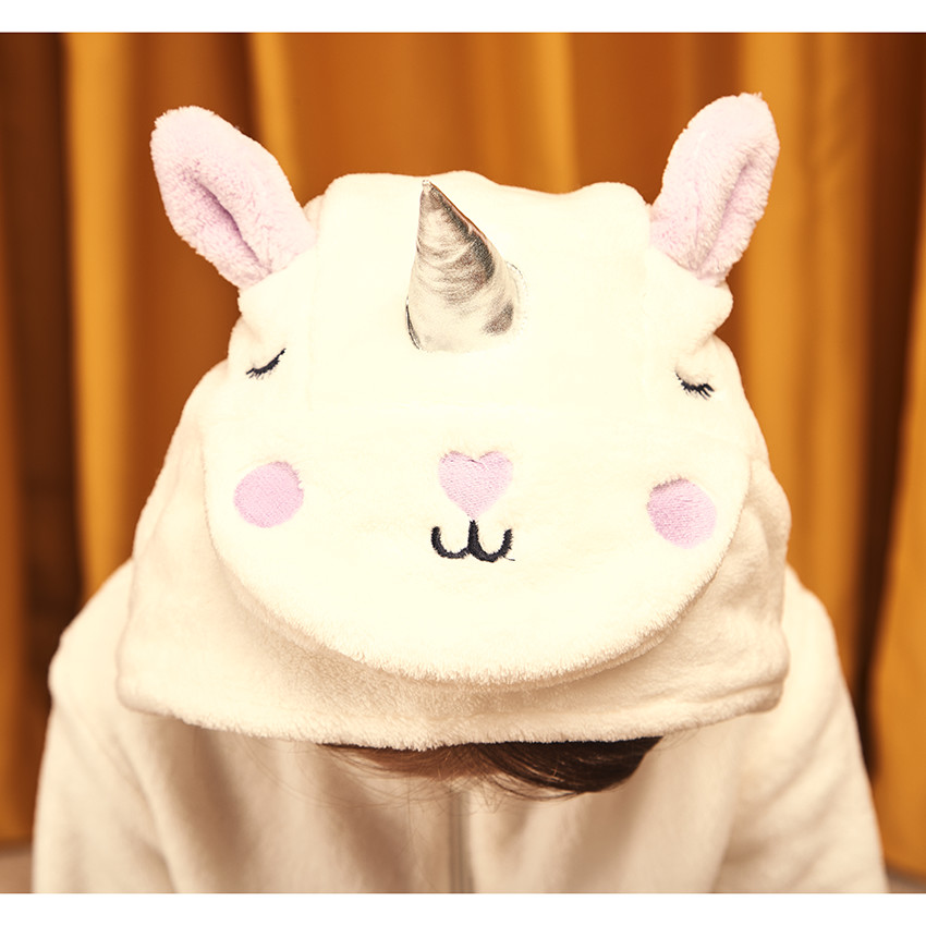 Surpyjama licorne en sherpa pour fille 