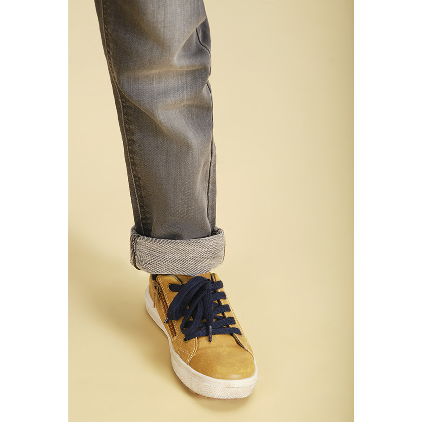 Zapatillas bajas camel con cordones y cremallera para niño  Additional Zapatillas bajas camel con cordones y cremallera para niño