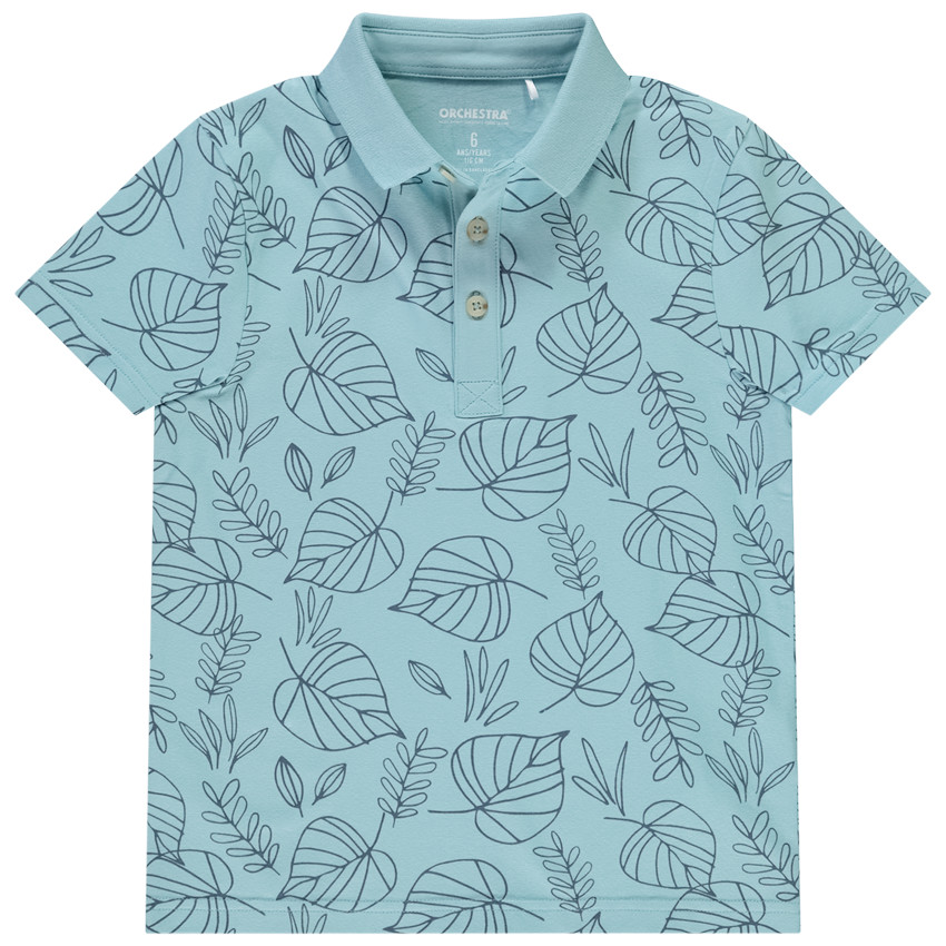 Polo manga corta estampado fantasía para niño 