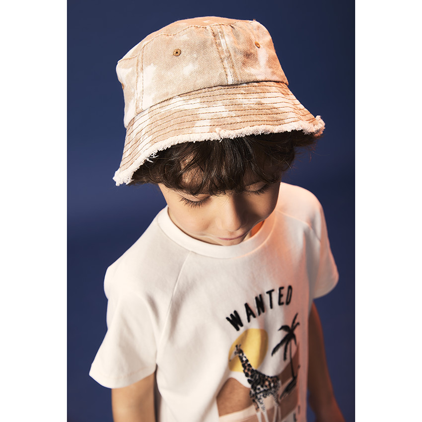 Bob efecto tie & dye con flecos para niño 