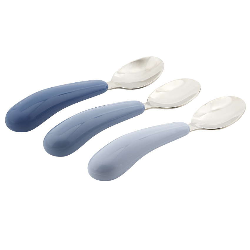 Lote de 3 cucharas de metal Yummix azul 