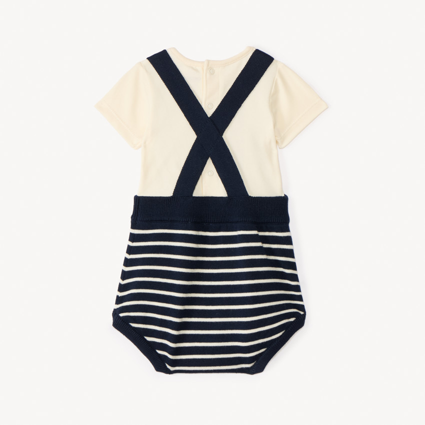 Conjunto de 2 piezas con bombacho de punto para bebé niño. 