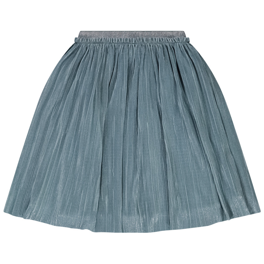 Falda corta plisada con lentejuelas para niña 