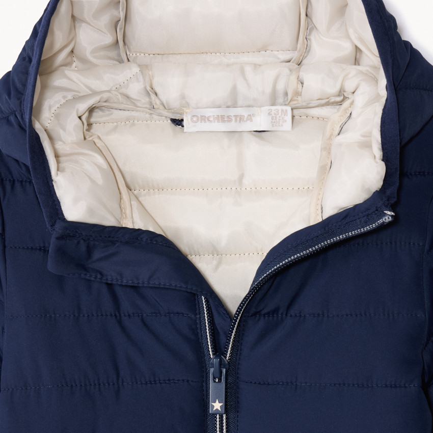 Doudoune acolchada con capucha para bebé niño 