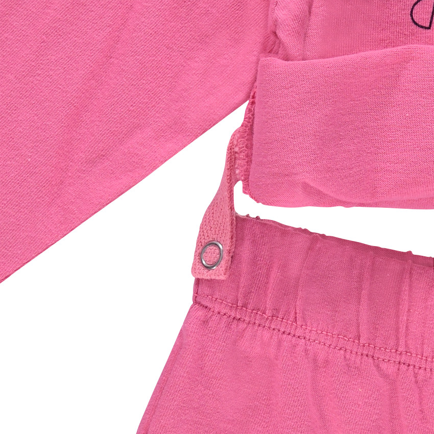 Pijama de punto con estampado de fantasía 