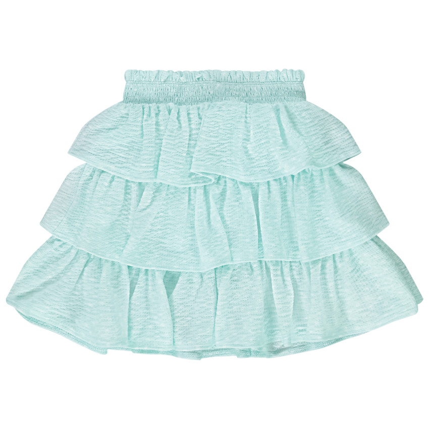 Jupe volantée en jersey froissé pour fille 