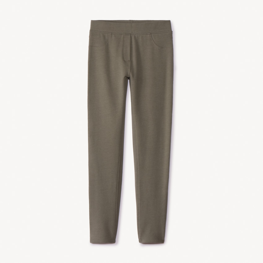 Jegging liso de felpa para niña 