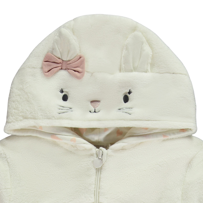 Pelele de sherpa con capucha de gato para niña  Additional Pelele de sherpa con capucha de gato para niña