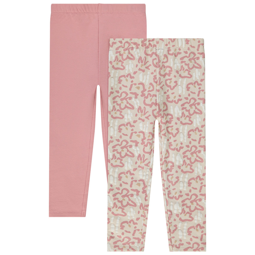 Lot de 2 caleçons en molleton pour bébé fille 