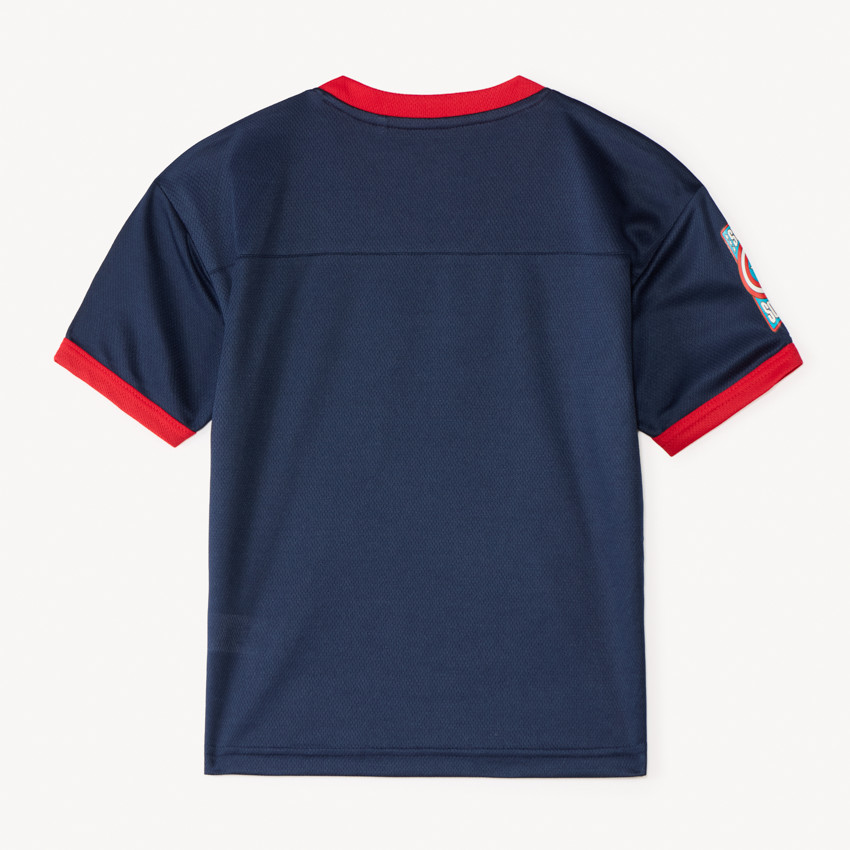 Camiseta de manga corta con diseño de Captain America Marvel para niño 