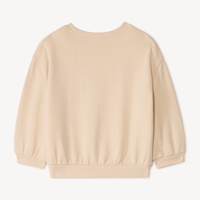 Sudadera de felpa oversize con parches de bucle para bebé niña 