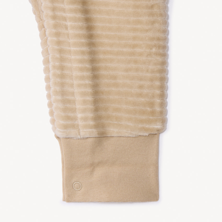 Mono de terciopelo de canalé para bebé niño 