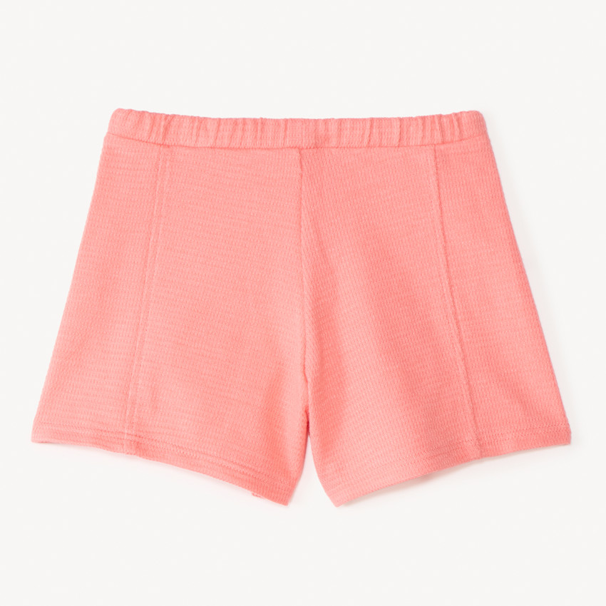 Short liso de punto jersey otomán niña 