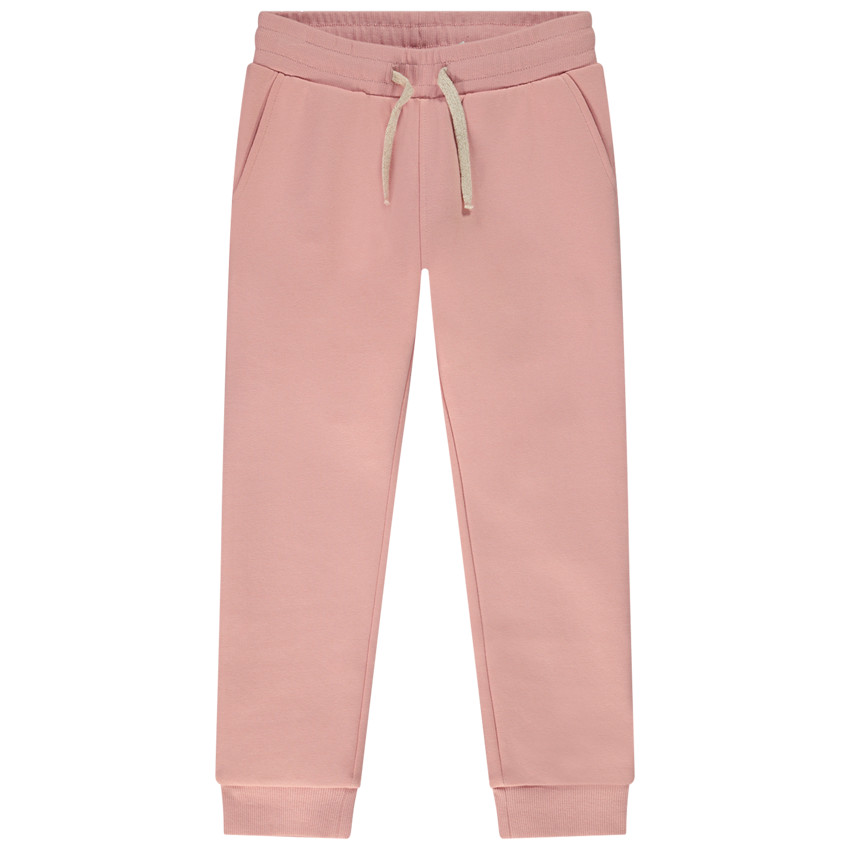 Pantalón jogging de felpa unicolor para niña 