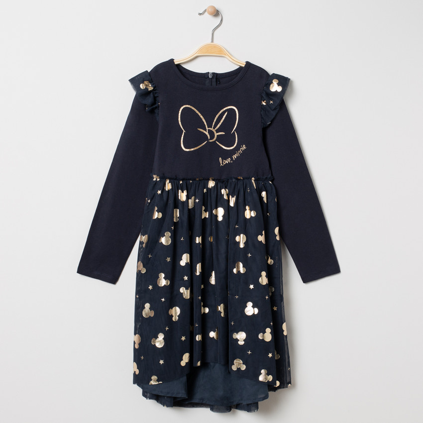 Robe manches longues effet 2 en 1 à imprimé Mickey Disney 