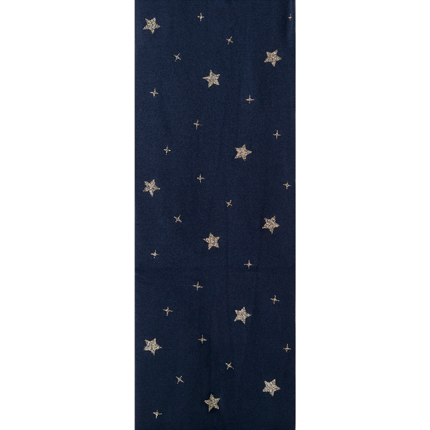 Leotardo liso con estrellas doradas estampadas 