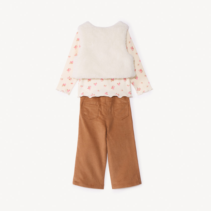 Conjunto largo de 3 piezas para niña 