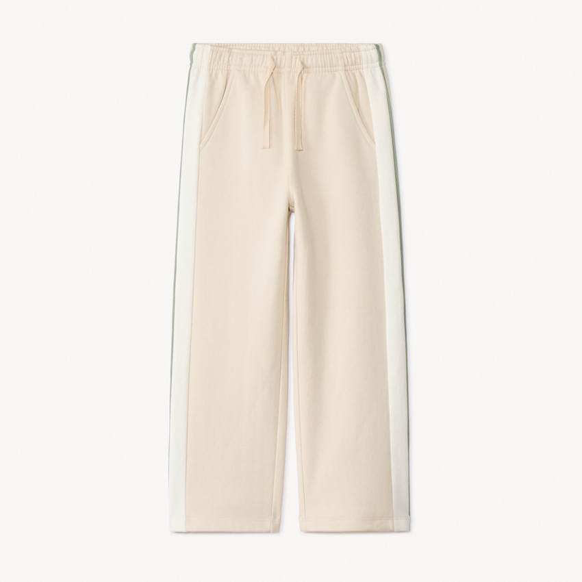 Pantalón de jogging ancho de felpa con bandas para niña 