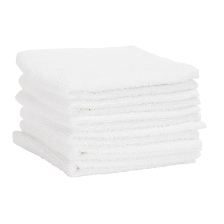 Lot de 6 débarbouillettes éponge 25 x 25 cm 