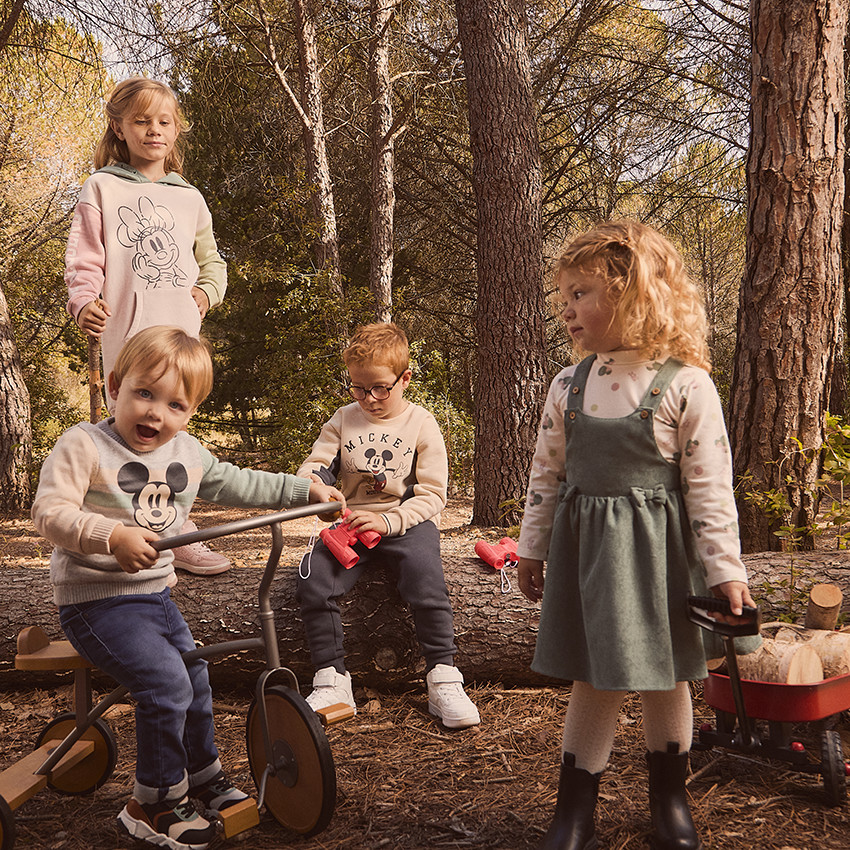 Sudadera Mickey Disney de terciopelo para bebé niño 