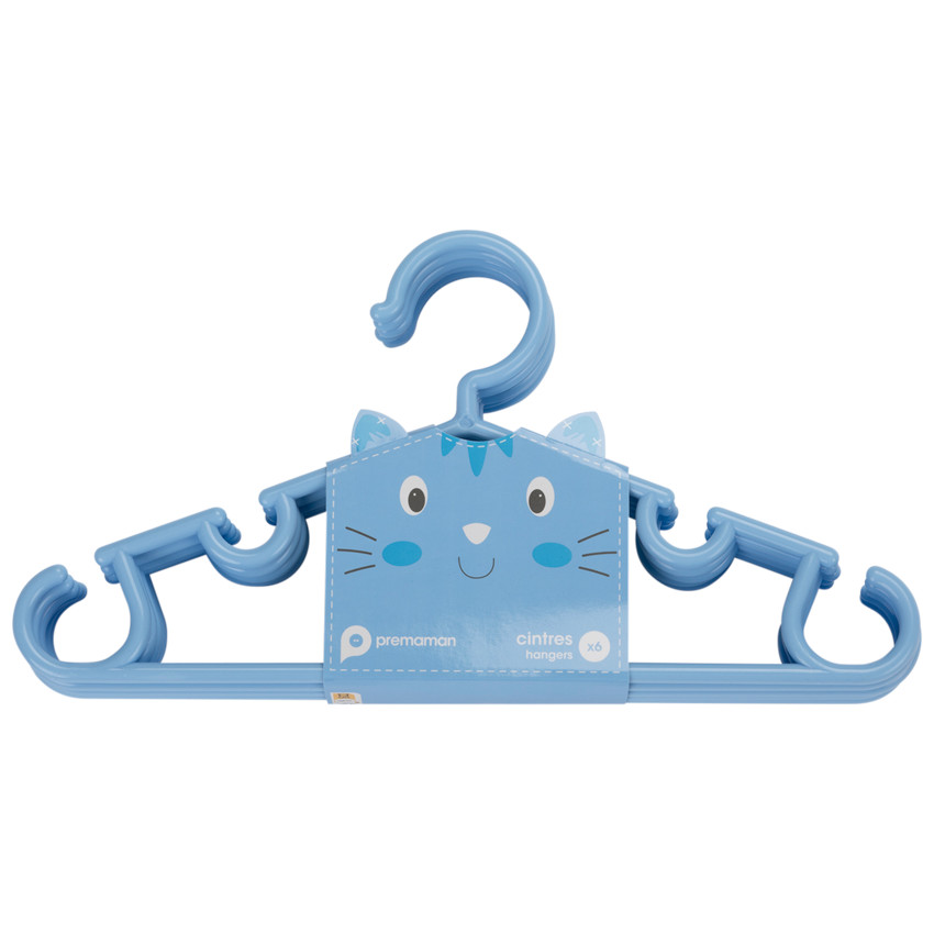 Lote de 6 perchas - Azul 