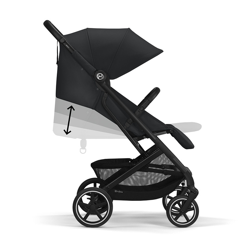 Silla de paseo compacta Beezy 2024 Black/ Magic Black 