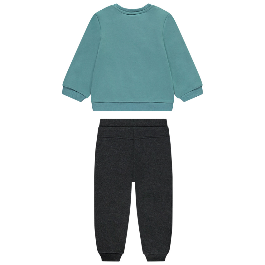 Conjunto de jogging de felpa con estampado de oso polar para bebé niño 