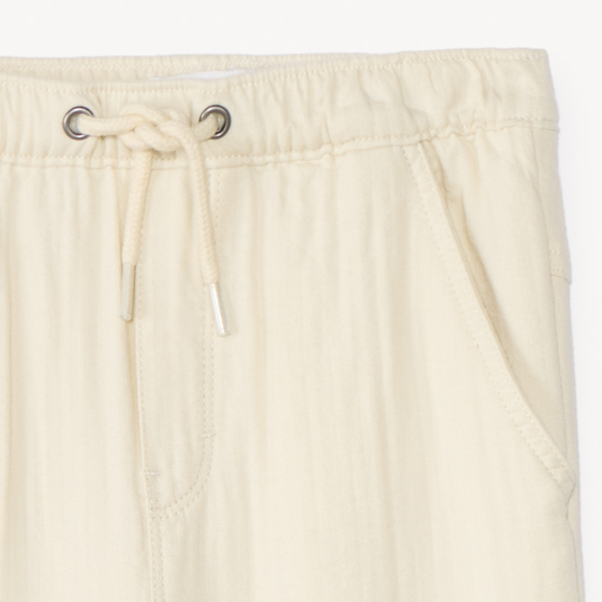 Pantalón liso de tela para bebé niño 