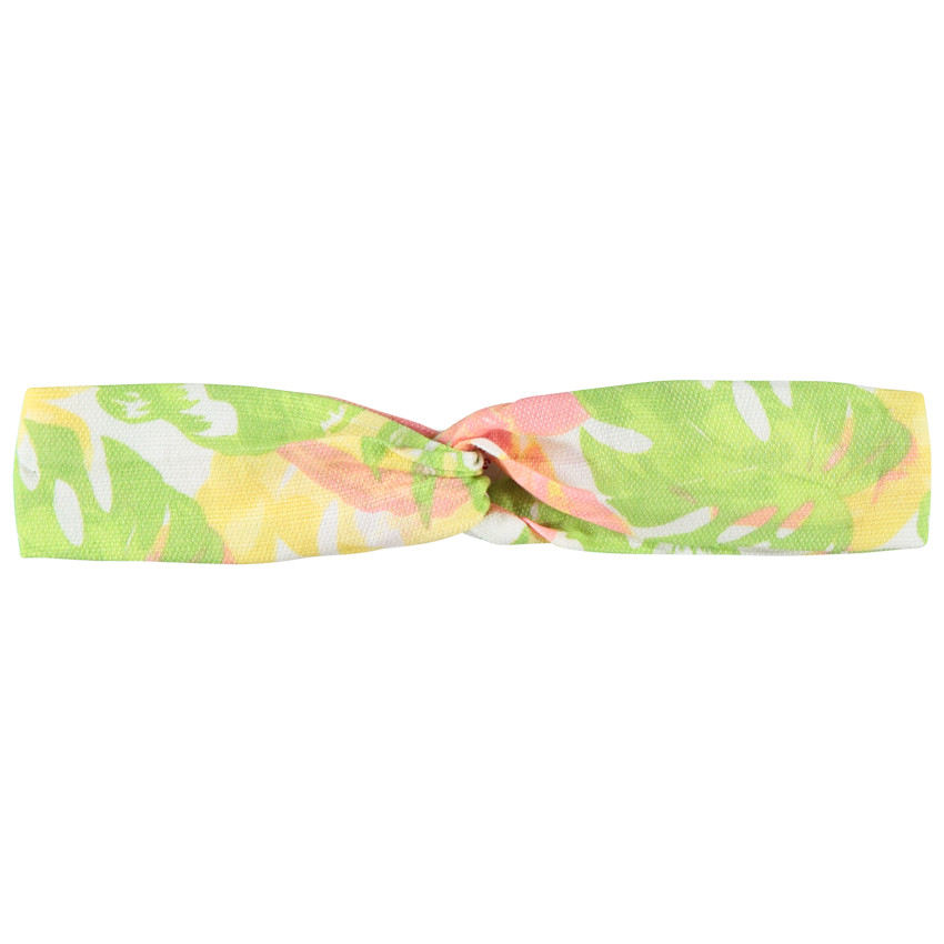 Banda para niña con efecto cruzado y estampado exótico 
