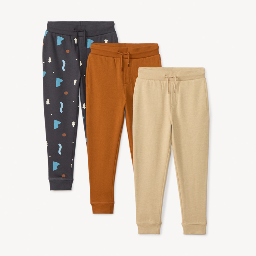 Lot de 3 joggings molleton fantaisie pour garçon 