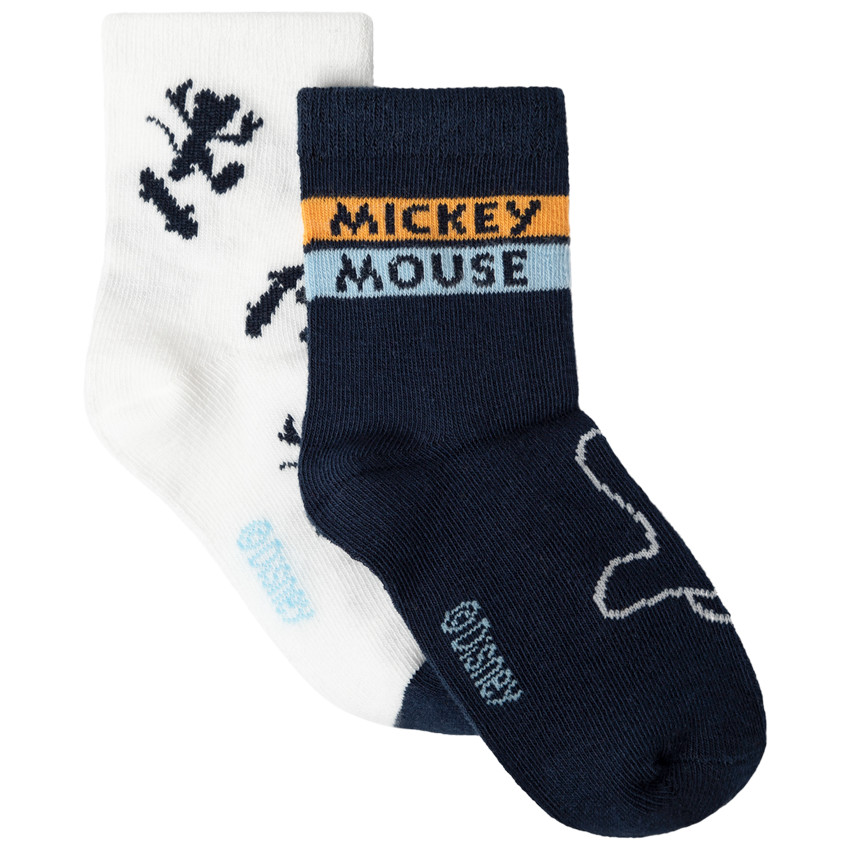 Pack de 2 pares de calcetines a juego motivo  Mickey Disney 