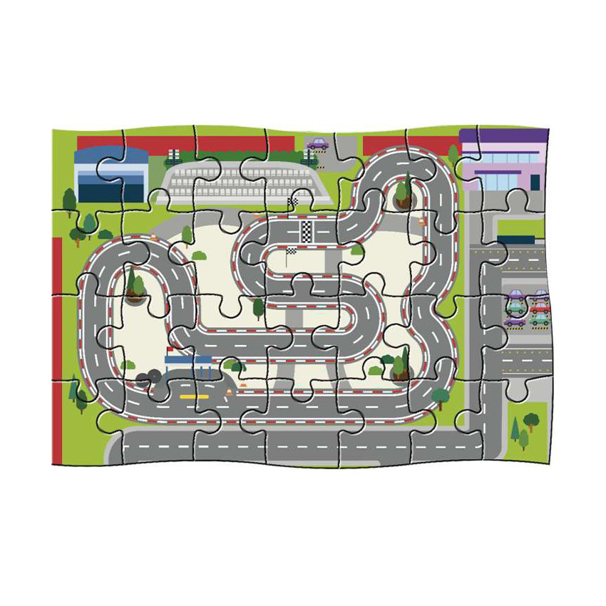 Puzle gigante y Libro Fórmula 1 +6 años 