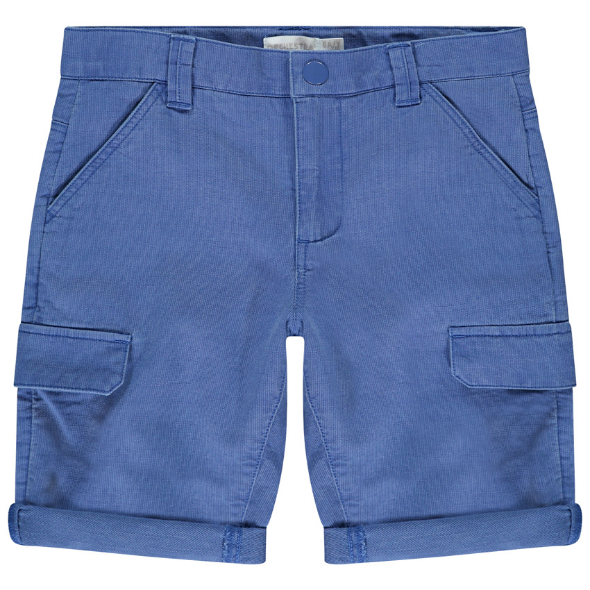 Bermudas de tela resistente con solapas para niño 