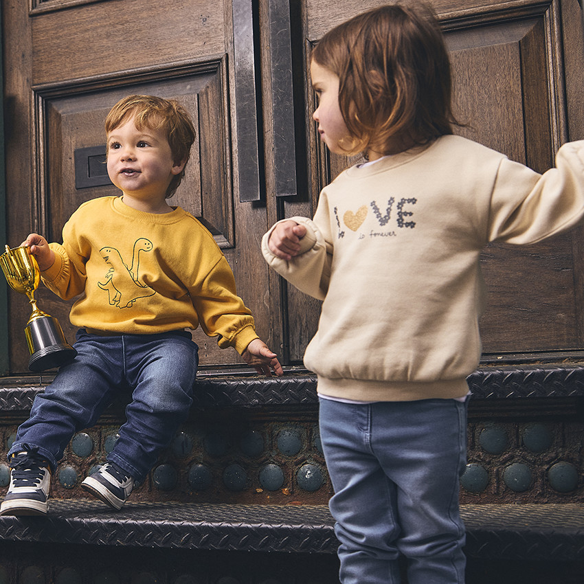 Sudadera de felpa con estampado fantasía para bebé niña 