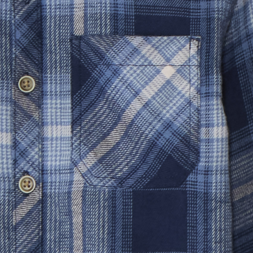 Camisa de cuadros de manga larga para niño 