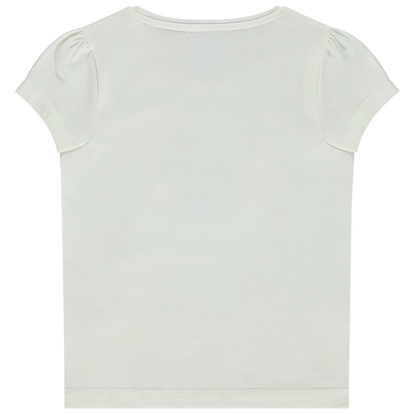 Camiseta de manga corta con estampado fantasía para niña 