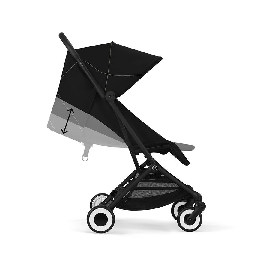 Silla de paseo ultra compacta Orfeo black/magic black 