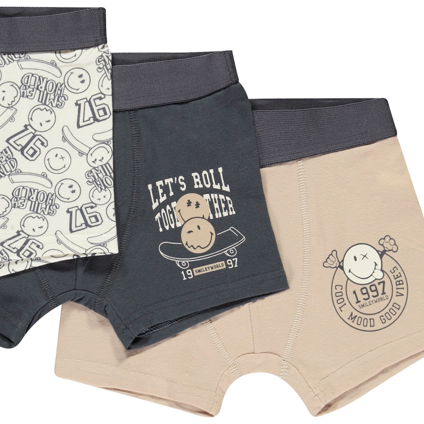 Pack de 5 bóxers SmileyWorld para niño 