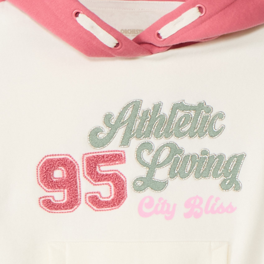 Ensemble jogging molleton effet color block pour fille 